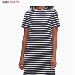 NWT: Kate spade stripe zip- back knit dress